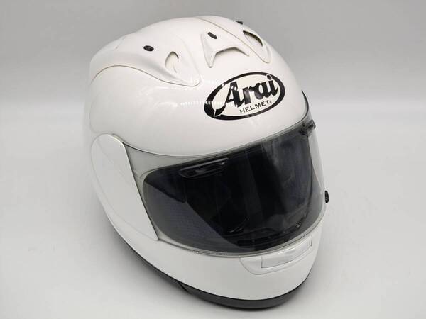 Arai アライ RX-7 RR4 GLASS WHITE RX-7 RIV グラスホワイト フルフェイスヘルメット Lサイズ