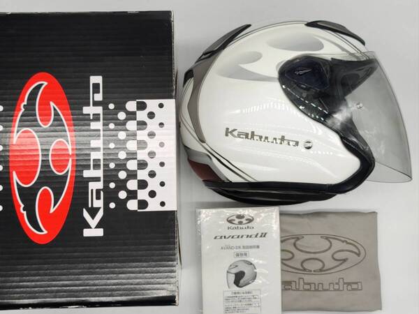 OGK KABUTO オージーケー カブト AVAND-II CITTA アヴァンド・2 チッタ パールホワイト AVAND2 ジェットヘルメット Lサイズ