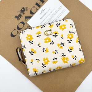 【COACH☆新品】ビルフォールド ウォレット・フローラル プリント!花柄!