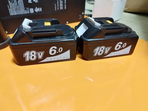 マキタ 互換 バッテリー BL1860B 18v makita 6.0Ah 2個セット