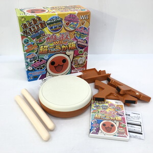 TEI【現状渡し品】太鼓の達人 Wii 超ごうか版 動作未確認 現状お渡し品〈028-250514-YO-47-TEI〉