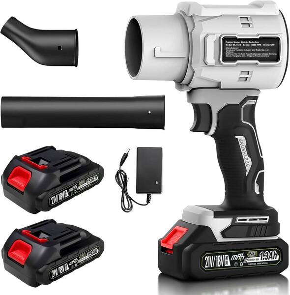 保証&マキタ互換バッテリー2個付き★ ブロワー 70MM特大ターボファン エアダスター UPF-JP