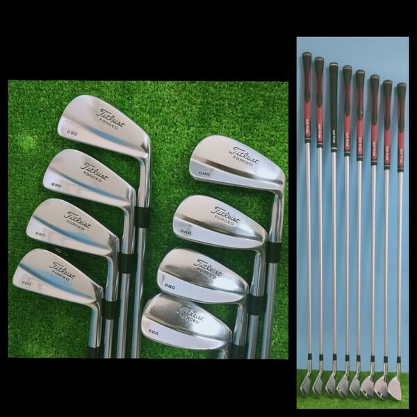 【送料無料】(I329)超ハードスペックXX!プロジェクトX 7.0!Titleist 680 FORGED タイトリスト フォージド MB 3-P 8本セット。Project X