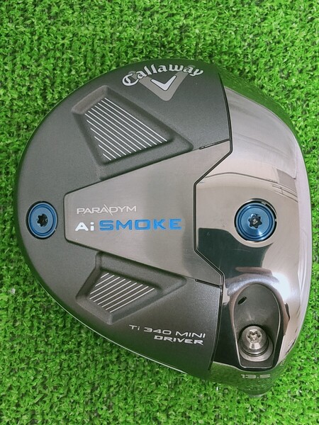 【送料無料】(DH973)人気希少の13.5度!Callaway キャロウェイ PARADYM Ai SMOKE Ti 340 MINIDRIVER Aiスモーク ヘッド単品 カバー付