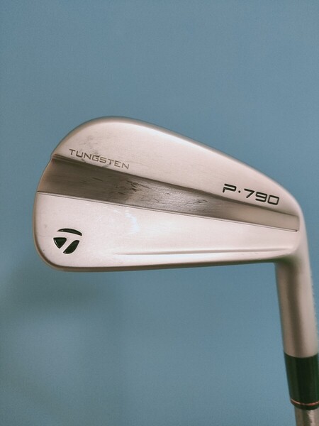 【送料無料】(I343)SteelFiber fc80(R)装着!4i単品。TaylorMade テーラーメイド P・790(2023) 4番アイアン。スチールファイバーfc80
