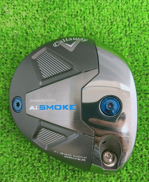 送料無料(DH985)希少人気ミニドラ13.5度!ウエイト変更8g キャロウェイ PARADYM Ai SMOKE Ti 340 MINIDRIVER Aiスモーク ヘッド単品 カバー