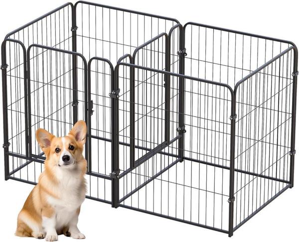 移動もラクラク!!ペットサークル 柵 ペット 犬 猫 小動物用 室内外兼用 扉付き