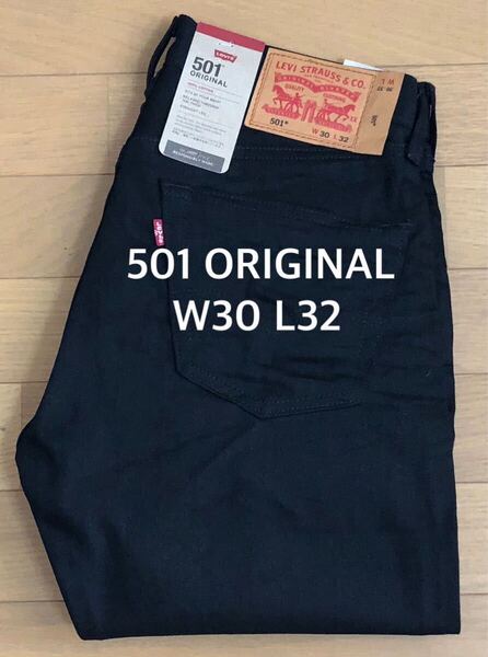 Levi's 501 ORIGINAL FIT BLACK W30 L32