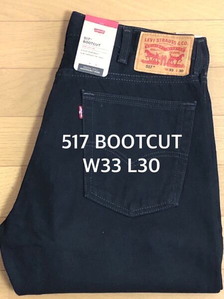 Levi's 517 BOOTCUT BLACK W33 L30