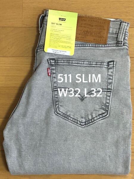 Levi's 511 SLIM GRAY STONEWAS W32 L32