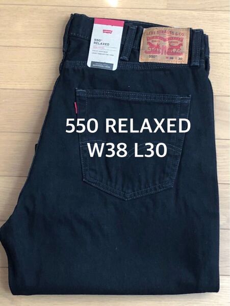 Levi's 550 RELAXED FIT BLACK W38 L30