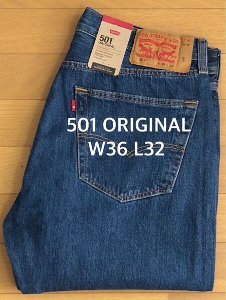 Levi's 501 ORIGINAL FIT DARK STONEWASH W36 L32