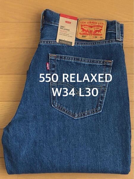 Levi's 550 RELAXED FIT MIDIUMINDIGO SW W34 L30