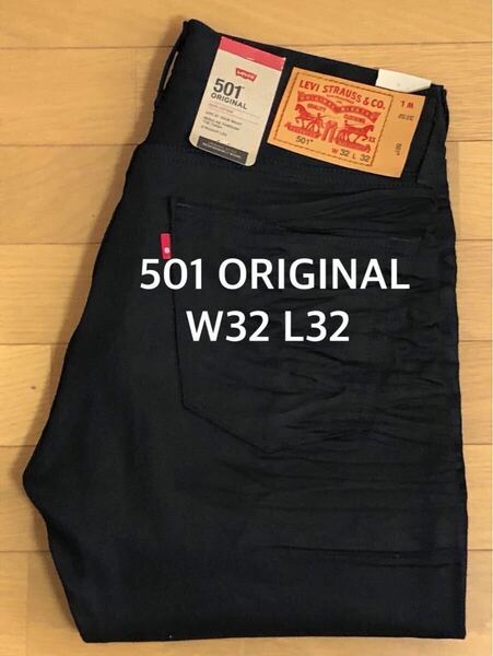 Levi's 501 ORIGINAL FIT BLACK W32 L32