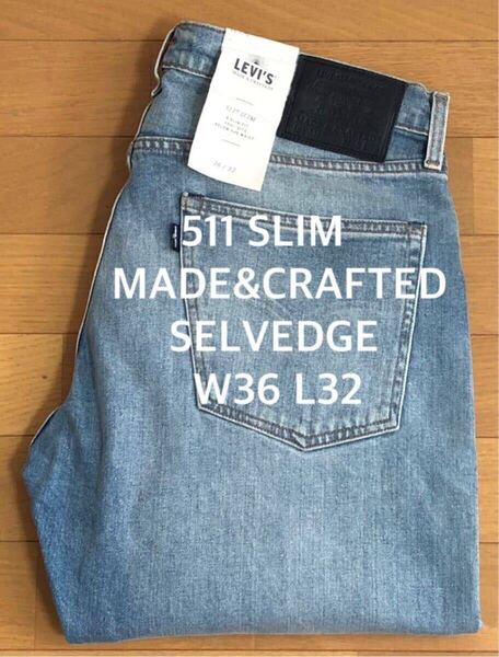 Levi's MADE&CRAFTED 511 SLIM FIT BISHOPS PEAK SELVEDGE W36 L32