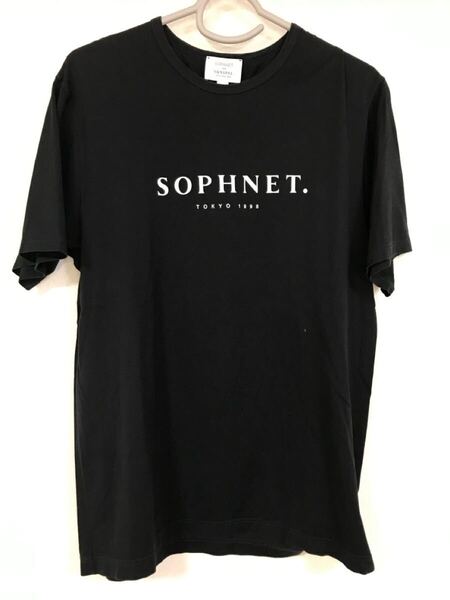 ★即決★送料込★SOPHNETソフ メンズ半袖Tシャツ イギリス製 カラー:ブラック サイズ:L