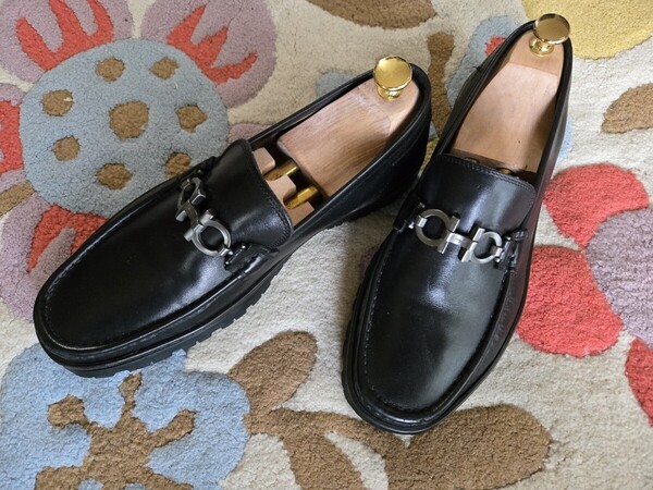 フェラガモ ダブルガンチーニ ビットローファー サイズ9EE Ferragamo
