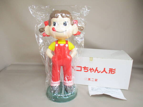 J090*ペコちゃん人形* 不二家 首ふりペコちゃん 1体 /32センチ /未使用【送料込】