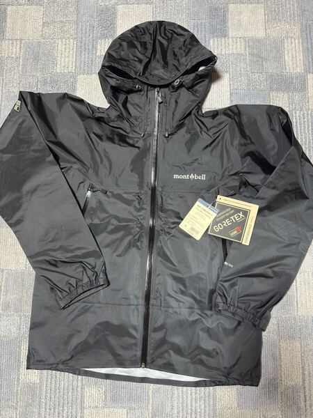 未使用!mont-bell ストームクルーザージャケット Men's Mサイズ ブラック モンベル GORE-TEX C-ニットバッカーテクノロジー #1128615