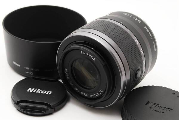 Nikon 1NIKKOR 30-110mm F3.8-5.6 VR ニコンの望遠ズームレンズ ミラーレスカメラ用レンズ ブラック