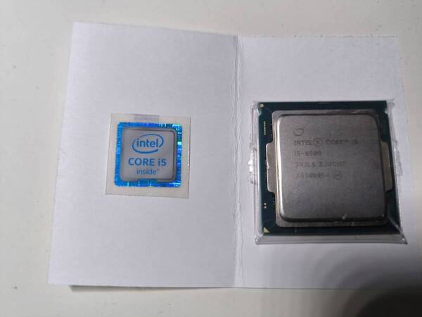 インテル Core i5 6500 CPUラベル付き(中古)