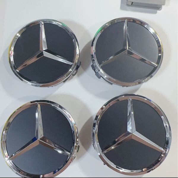 Mercedes-Benz ホイールセンターキャップ 75mm 4個 メルセデスベンツ ホイールキャップ