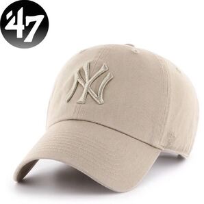☆正規品新品☆47BRAND YANKEES CLEAN UP フォーティセブン キャップ クリーンナップ 柔らか RGW17GWS ヤンキース カーキ×ゴールド