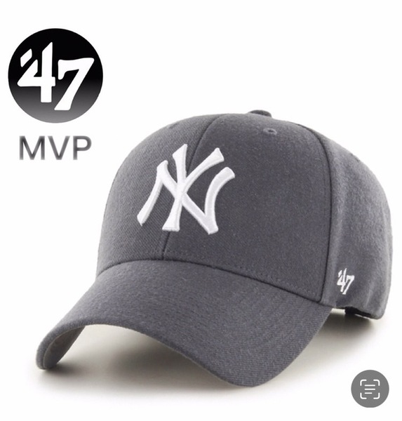 ☆正規品新品☆47BRAND YANKEES MVP 47ブランド フォーティセブン キャップ 野球帽 MLBチーム MVPシリーズ ヤンキース チャコール
