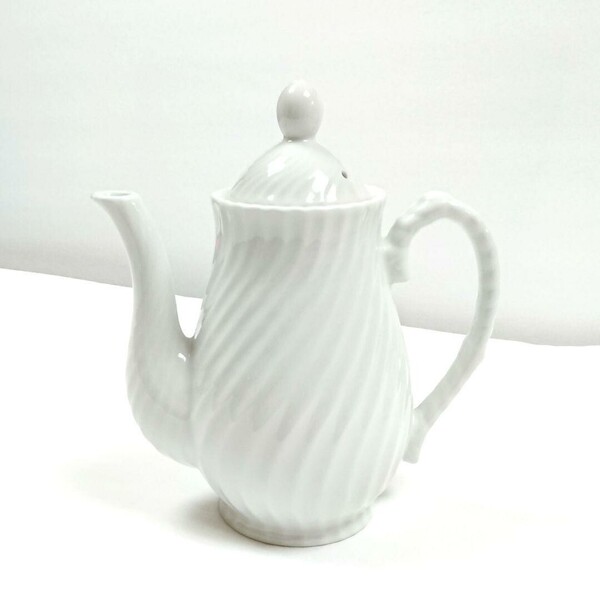 【昭和レトロ】ティーポット 紅茶ティータイム 茶器 陶器 アンティーク ポット ヴィンテージ