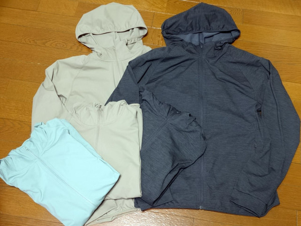 ☆5着セット 1回着用のみ 最終 期間限定 値下 底値 極美品 ドライEXUVカット フルジップパーカ ユニクロ M☆
