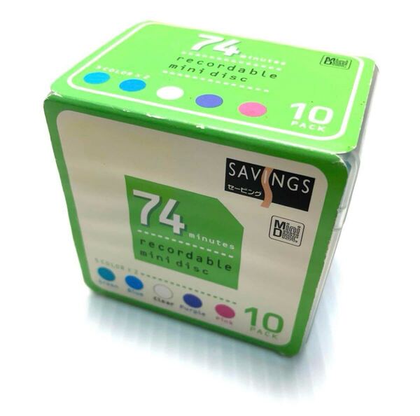 送料無料 新品未使用 ダイエー saving 録音用ミニディスク74分MD 10PACK saving recordable Mini Disc 10枚セット