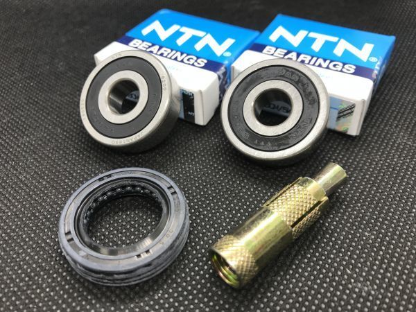 ホンダ zook ズーク AF26 フロントホイール ベアリング交換セット 抜き工具&作業手順説明 純正ダストシール