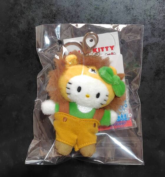 ハローキティぬいぐるみトイキーホルダーライオン新品タグ付きローリーズファームLOWRYS FARMサンリオMe%ミィパーセントマスコット