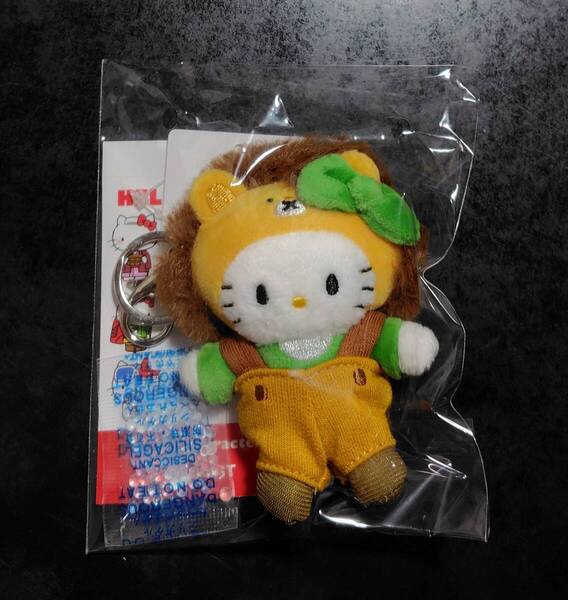 ハローキティぬいぐるみトイキーホルダーライオン新品タグ付きローリーズファームLOWRYS FARMサンリオMe%ミィパーセントマスコット