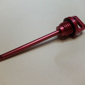 即決送料込 RZ250 RZ350 アルミ削りだし オイル レベルゲージ 赤 RZ350R RZ250R RZ250RR 4L3 4UO 29L 1AR 3HM 1XG 51L 31K 29K 1UA 48H