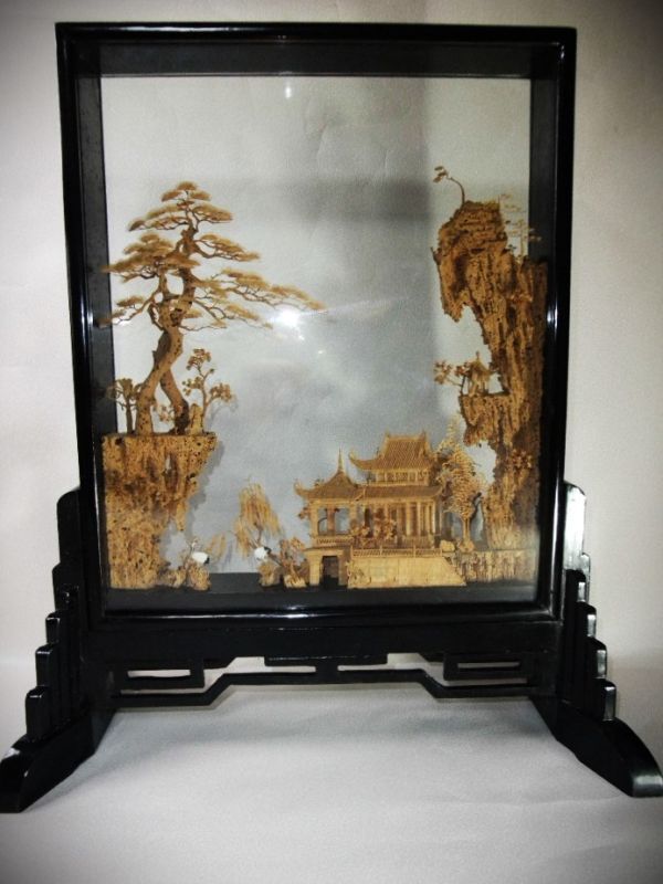 アンティーク　中国美術　苹果リンゴ　置物　骨董　飾り物　古美術品　 細密細工 アンティーク 中国美術 苹果リンゴ 置物 骨董 飾り物 古美術品