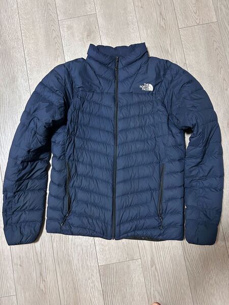 THE NORTH FACE ノースフェイス サンダーダウンジャケット ネイビー サイズL 程度良好