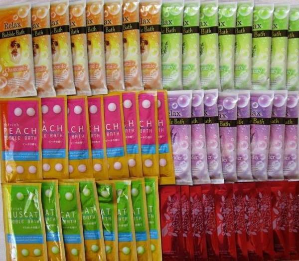 送料無料★匿名配送可★入浴剤福袋バブルバス大量50個セット/泡風呂 詰め合わせ 販促景品 子供イベントプレゼント 春夏新生活祭 祝い