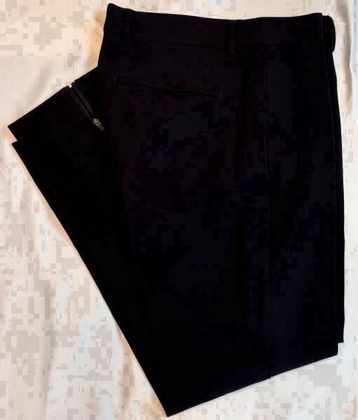 PT TORINO ピーティートリノ サイズ 46 S〜M ナイロン パンツ ブラック系 EPSILON FIT パンツ スラックス ストレッチ 裾ジップ