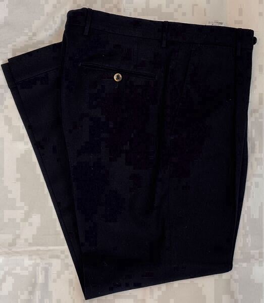 PT TORINO ピーティートリノ サイズ 46 S〜M ウール パンツ ダークネイビー系 GENTLEMAN FIT スラックス パンツ ワンプリーツ