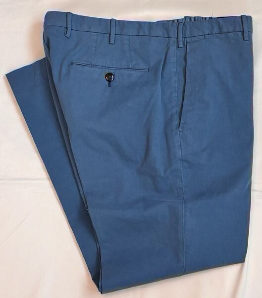 PT TORINO ピーティートリノ サイズ 50 M~L コットン パンツ SKINNY FIT ブルー系 スラックス カラーパンツ