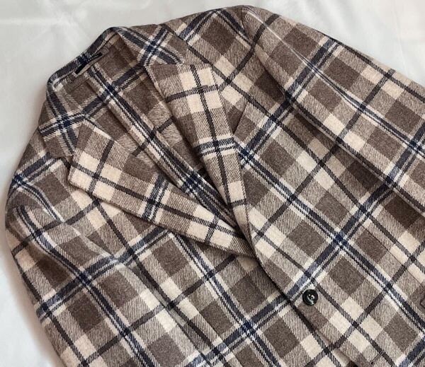 LARDINI 近年モデル ラルディーニ サイズ 46 S〜M テーラード ジャケット グレージュ系 ウール100% イタリア製