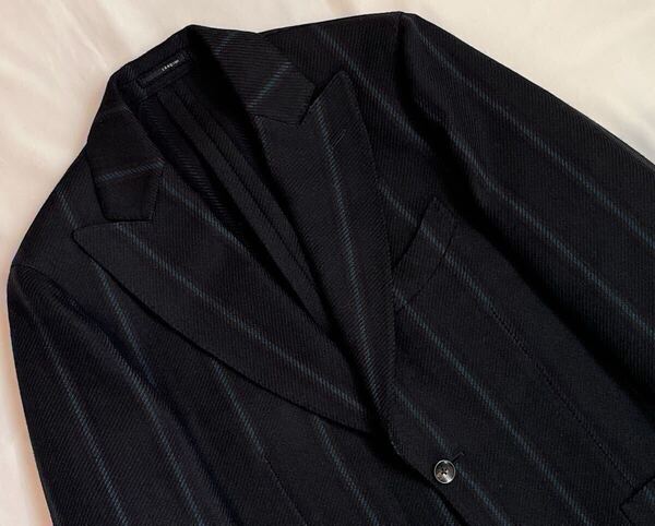 LARDINI 近年モデル ラルディーニ サイズ 46 S〜M テーラードジャケット ブラウンブラック系 ウール コットン イタリア製