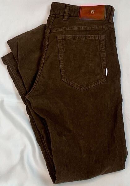 PT TORINO ピーティートリノ サイズ 29 S〜M コットン パンツ ブラウン系 GRUNGE FIT スラックス コーデュロイ