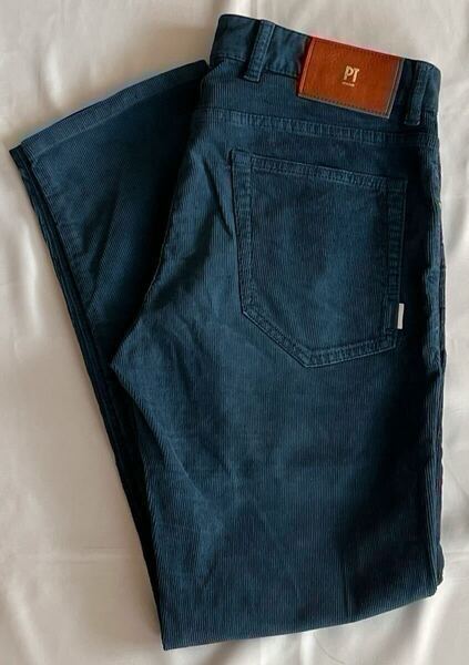 PT TORINO ピーティートリノ サイズ 30 S〜M 綿 コットン パンツ ブルーグリーン系 SWING スラックス コーデュロイパンツ