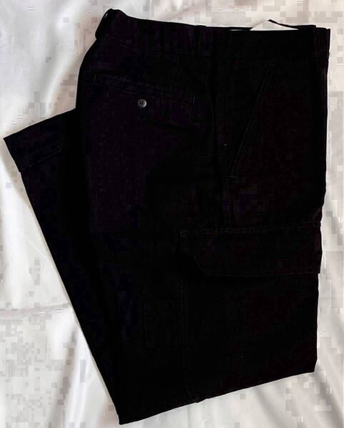 PT TORINO ピーティートリノ サイズ 30 S〜M コットン リネン パンツ ブラック系 カーゴパンツ THE DESIGNER FIT