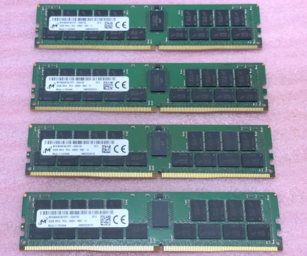◎Micron MTA36ASF4G72PZ-2G6E1 4枚セット *PC4-21300/DDR4-2666/PC4-2666V ECC REG/Registered 288Pin DDR4 RDIMM 128GB(32GB x4) 動作品