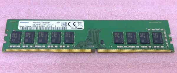 ●Samsung M391A1K43BB2-CTDQ *PC4-21300/DDR4-2666/PC4-2666V ECC Unbuffered 288Pin DDR4 UDIMM 8GB 動作品