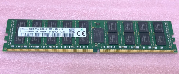 ◎SK hynix HMA42GR7AFR4N-TF *PC4-17000/DDR4-2133/PC4-2133P ECC REG/Registered 288Pin DDR4 RDIMM 16GB 動作品