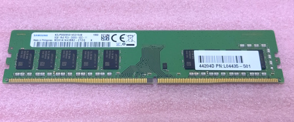 >Samsung M391A1K43BB2-CTD *PC4-21300/DDR4-2666/PC4-2666V ECC Unbuffered 288Pin DDR4 UDIMM 8GB 動作品